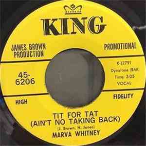Marva Whitney - Tit For Tat (Ain't No Taking Back) download flac mp3