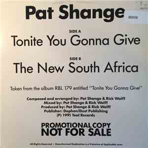 Pat Shange - Tonite You Gonna Give / The New South Africa download flac mp3