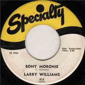 Larry Williams  - Bony Moronie / You Bug Me, Baby download flac mp3