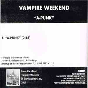Vampire Weekend - A-Punk download flac mp3