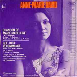 Anne-Marie David - Chanson De Marie-Madeleine download flac mp3
