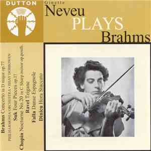 Brahms - Ginette Neveu, John Barbirolli - Ginette Neveu Plays Brahms download flac mp3