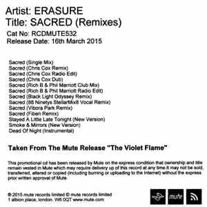 Erasure - Sacred (Remixes) download flac mp3