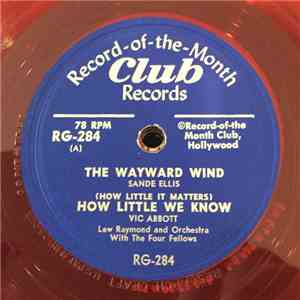 Various - The Wayward Wind / How Little We Know // The Happy Whistler / Moonglow And Theme From Picnic download flac mp3