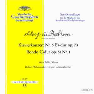 Ludwig van Beethoven, Andor Foldes, Berliner Philharmoniker · Ferdinand Leitner - Klavierkonzert Nr. 5 Es-dur, Op. 73 / Rondo C-dur Op. 51 Nr. 1 download flac mp3