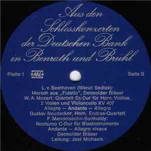Various - Aus Den Schlosskonzerten Der Deutschen Bank In Benrath Und Brühl download flac mp3