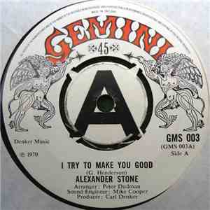 Alexander Stone - I Try To Make You Good / Man In A Suitcase download flac mp3