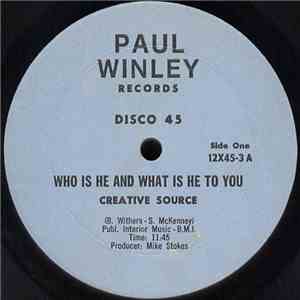 Creative Source / Cymande - Who Is He And What Is He To You / Bra download flac mp3