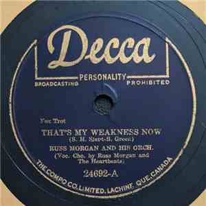 Russ Morgan And His Orchestra "Music In The Morgan Manner" - That's My Weakness Now / Laughing Trombone Polka download flac mp3