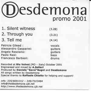 Desdemona  - Promo 2001 download flac mp3