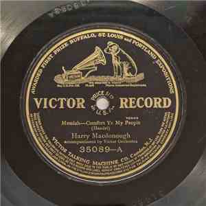 Harry Macdonough / Corinne Morgan - Messsiah - Comfort Ye My People / Elijah - O Rest In The Lord download flac mp3