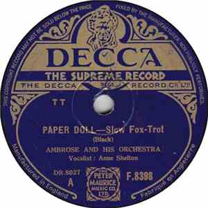 Ambrose & His Orchestra With Anne Shelton - Paper Doll / Some Day Soon download flac mp3