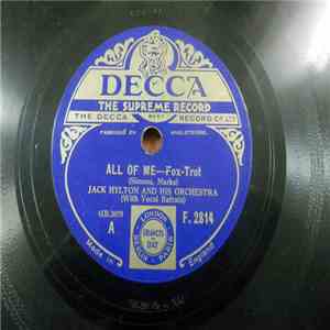 Jack Hylton And His Orchestra - All Of Me / Save The Last Dance For Me download flac mp3