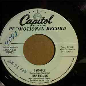 Jane Froman - I Wonder / I'll Never Be The Same download flac mp3