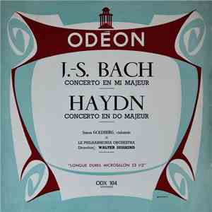 J.-S. Bach / Joseph Haydn / Simon Goldberg Violoniste / Le Philharmonia Orchestra Direction Walter Susskind - Concerto En Mi Majeur / Concerto En Do Majeur download flac mp3
