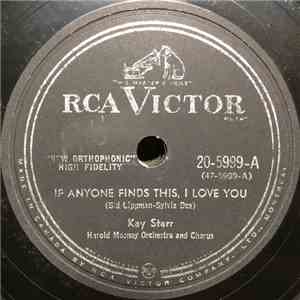 Kay Starr, Harold Mooney Orchestra & Chorus - If Anyone Finds This, I Love You / Turn Right download flac mp3