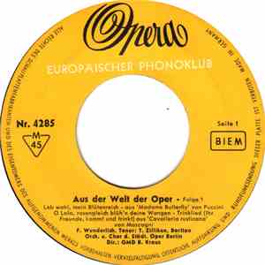 Orchester Der Städtischen Oper Berlin Dir.: GMD Mathieu Lange, GMD R. Kraus - Aus Der Welt Der Oper - Folge 1 flac mp3 download