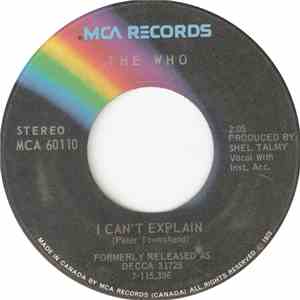 The Who - I Can't Explain download flac mp3