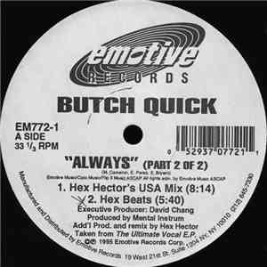 Butch Quick - Always (Part 2 Of 2) download flac mp3