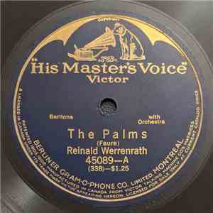 Reinald Werrenrath - The Palms / The Lost Chord download flac mp3