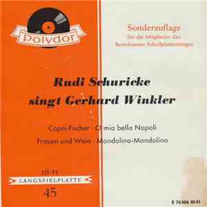 Rudi Schuricke - Rudi Schuricke Singt Gerhard Winkler download flac mp3