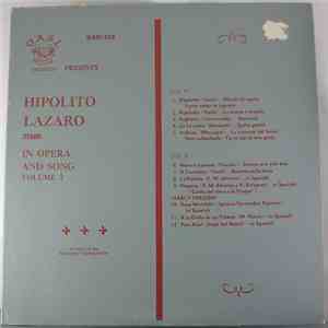 Hipólito Lázaro - Hipolito Lazaro (Tenor) In Opera And Song Volume 2 download flac mp3