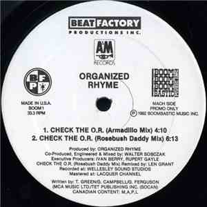 Organized Rhyme - Check The O.R. download flac mp3