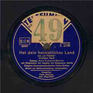 Karl Schmitt-Walter - Hat Dein Heimatliches Land / Feile Sklaven download flac mp3