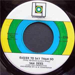 Sam Dees - Easier To Say Than Do download flac mp3