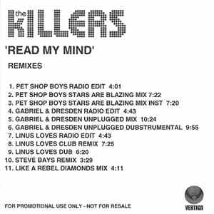 The Killers - Read My Mind - Remixes download flac mp3
