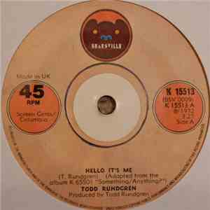Todd Rundgren - Hello It's Me / Cold Morning Light download flac mp3