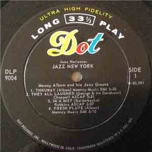 Manny Albam & His Jazz Greats - Jazz Horizons: Jazz New York download flac mp3