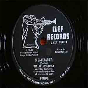 Billie Holiday And Her Orchestra - Remember / I Can't Face The Music download flac mp3