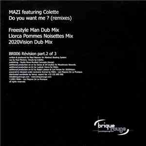 Mazi Featuring Colette - Do You Want Me (Remixes) download flac mp3