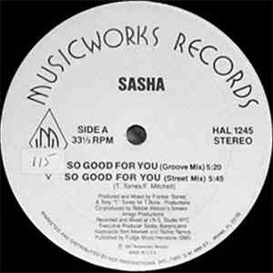 Sasha  - So Good For You download flac mp3