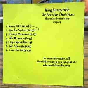 King Sunny Ade - The Best Of The Classic Years download flac mp3