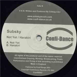 Subsky - Not Yet / Harakiri download flac mp3