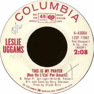 Leslie Uggams - This Is My Prayer (Non Ho L'Eta' Per Amarti) download flac mp3