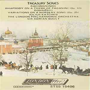 Rachmaninov / Dohnányi - Julius Katchen, The London Philharmonic Orchestra, Sir Adrian Boult - Rhapsody On A Theme Of Paganini / Variations On A Nursery Song download flac mp3