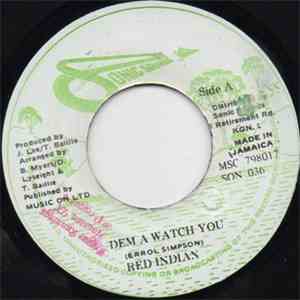 Red Indian  - Dem A Watch You download flac mp3