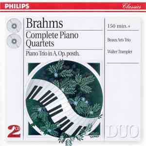 Brahms - Beaux Arts Trio, Walter Trampler - Complete Piano Quartets, Piano Trio In A, Op. Posth. download flac mp3