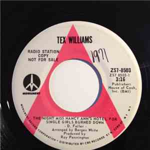 Tex Williams - The Night Miss Nancy Ann's Hotel For Single Girls Burned Down download flac mp3