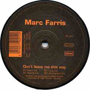 Marc Farris - Don't Leave Me This Way download flac mp3