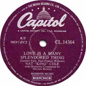 Nat "King" Cole - Love Is A Many Splendored Thing / Autumn Leaves download flac mp3