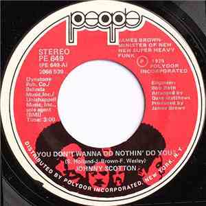 Johnny Scotton - You Don't Wanna Do Nothin' Do You? download flac mp3
