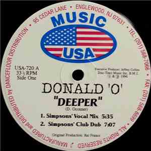 Donald 'O' - Deeper download flac mp3