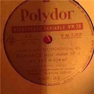 Erich Röhn, Orchestre Philarmonique de Munich, Ferdinand Leitner, Ludwig van Beethoven - Romance Pour Violon N°1 En sol Majeur download flac mp3