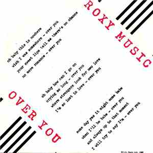 Roxy Music - Over You download flac mp3