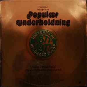 Various - Populær Underholdning (100 Years Of Recorded Sound - 1877-1977) download flac mp3