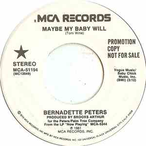 Bernadette Peters - Maybe My Baby Will download flac mp3